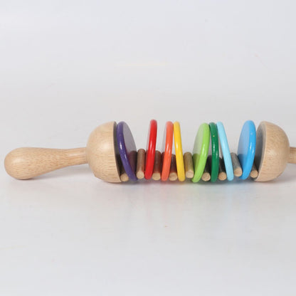 Clatter de madera BubuMagic para niños. Instrumento de percusión artesanal educativo.